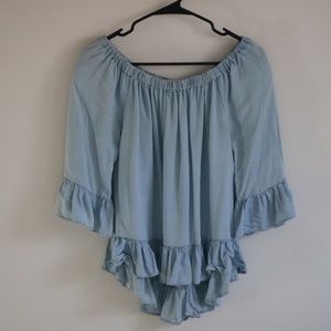 Jane and Delancey Ruffle Top